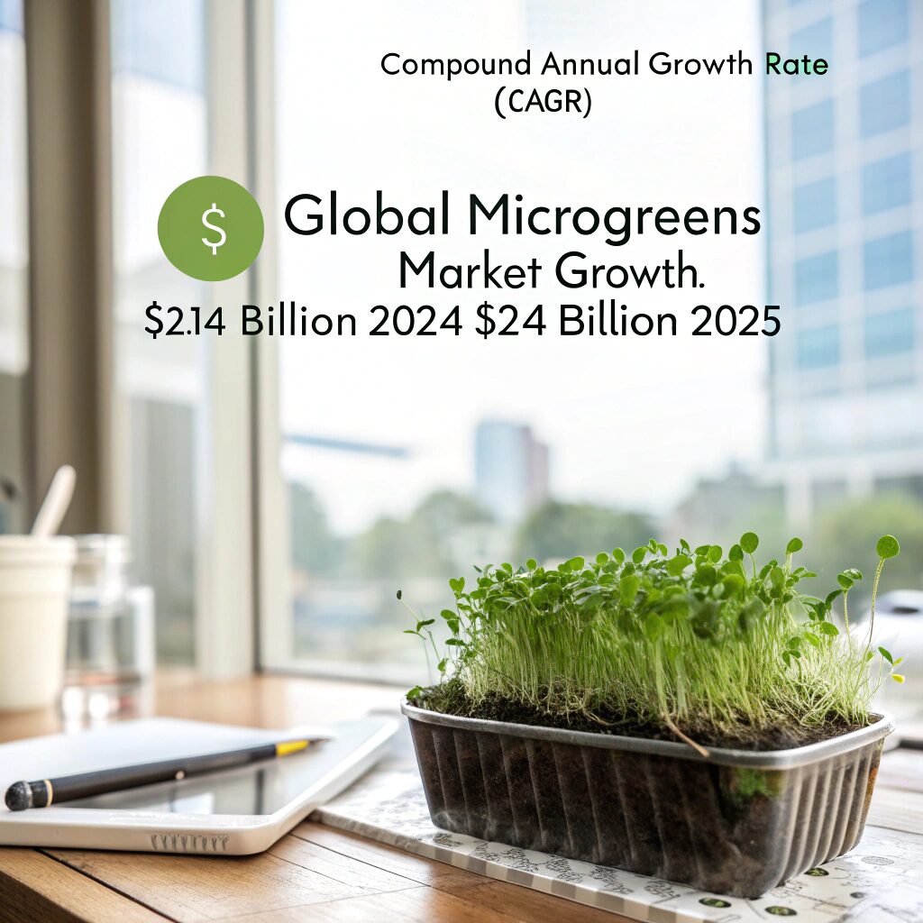 compound annual growth rate-microgreens